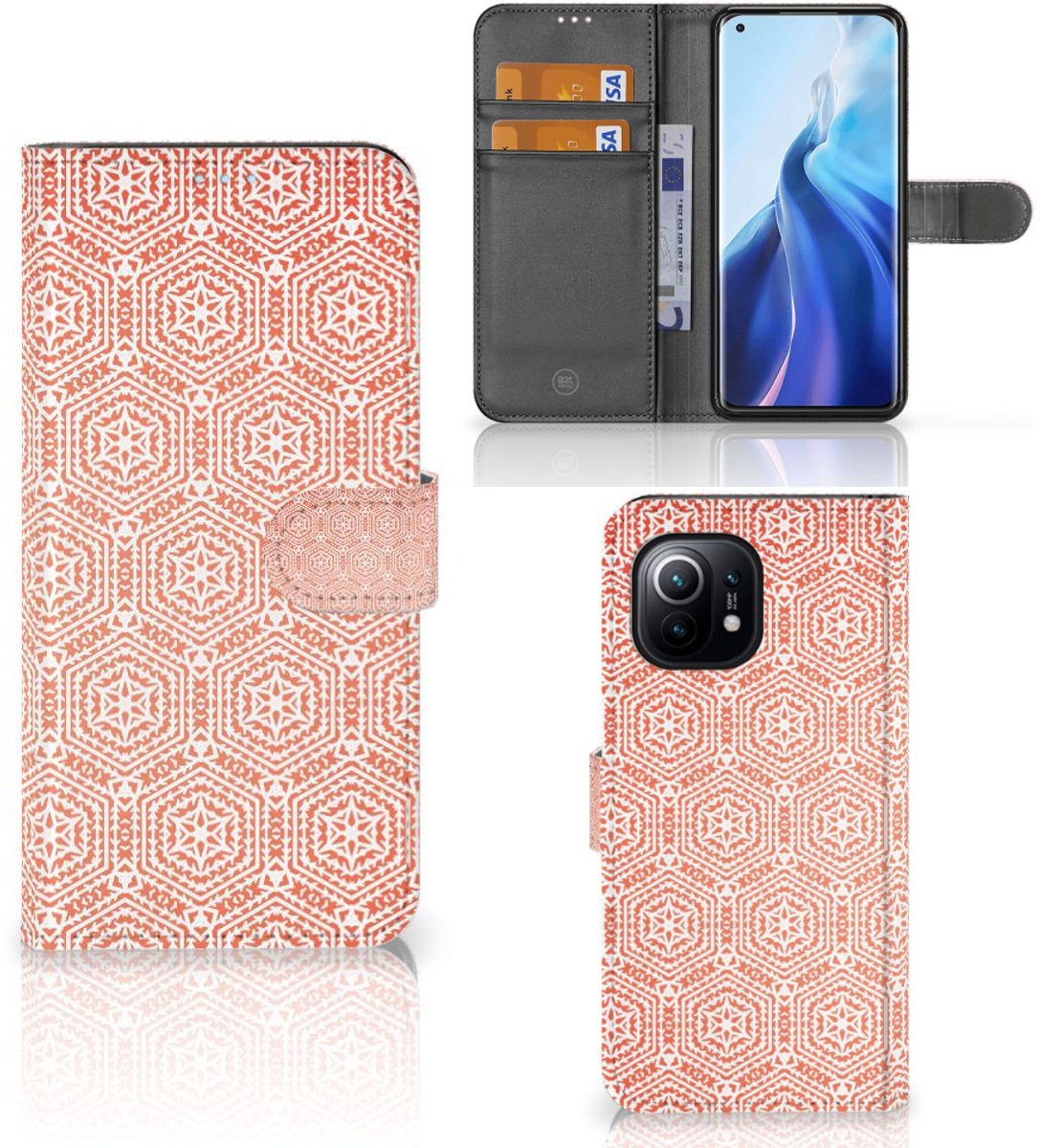 Xiaomi Mi 11 Telefoon Hoesje Pattern Orange