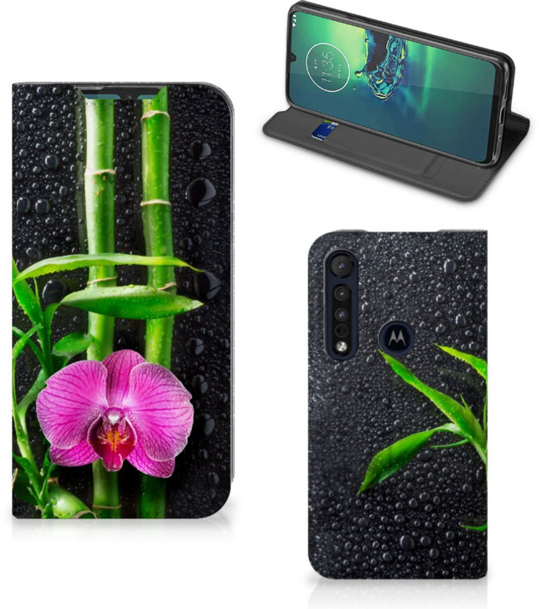 Motorola G8 Plus Smart Cover Orchidee