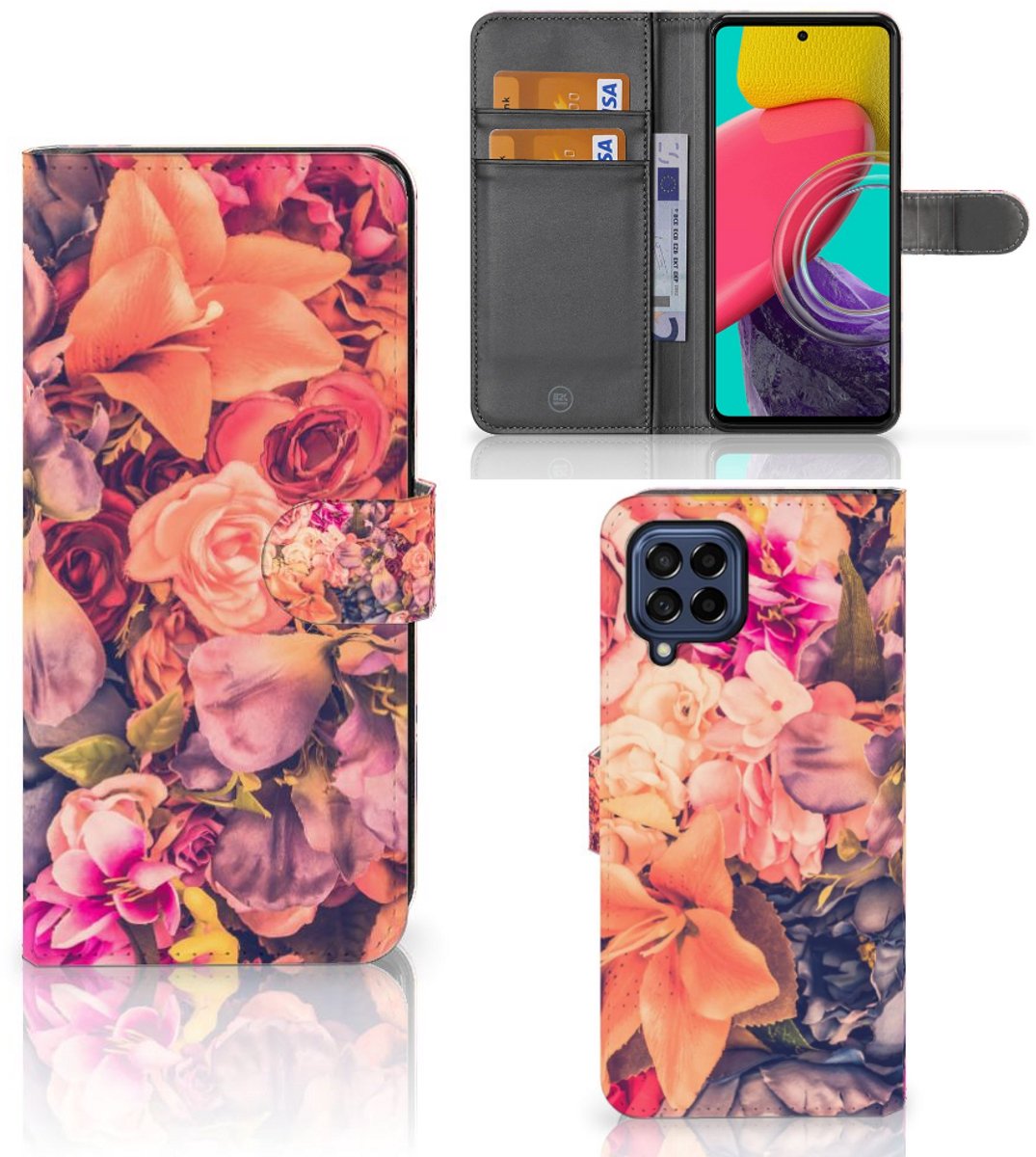 Samsung Galaxy M53 Hoesje Bosje Bloemen