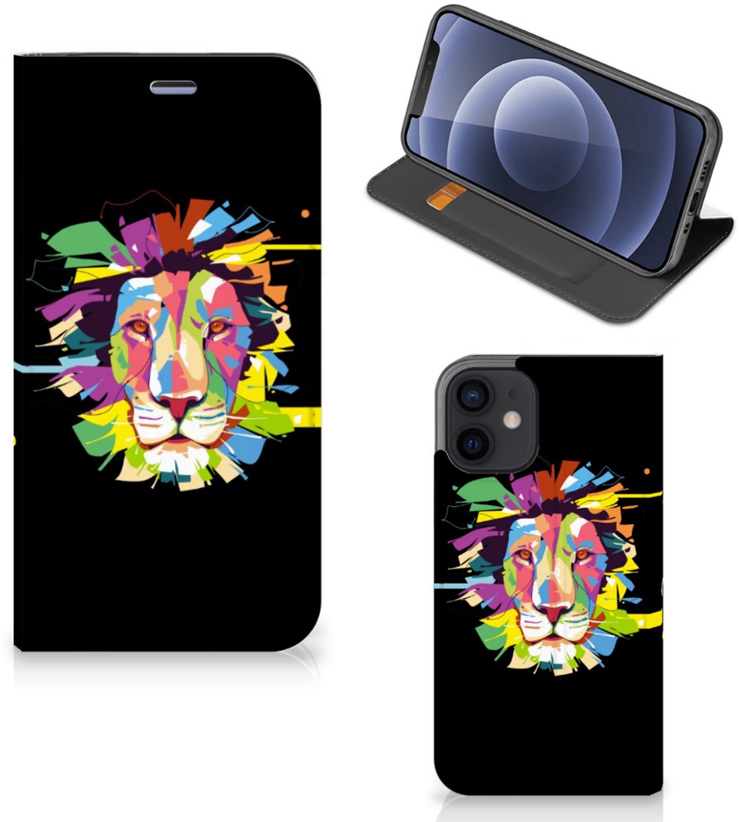 iPhone 12 Mini Magnet Case Lion Color