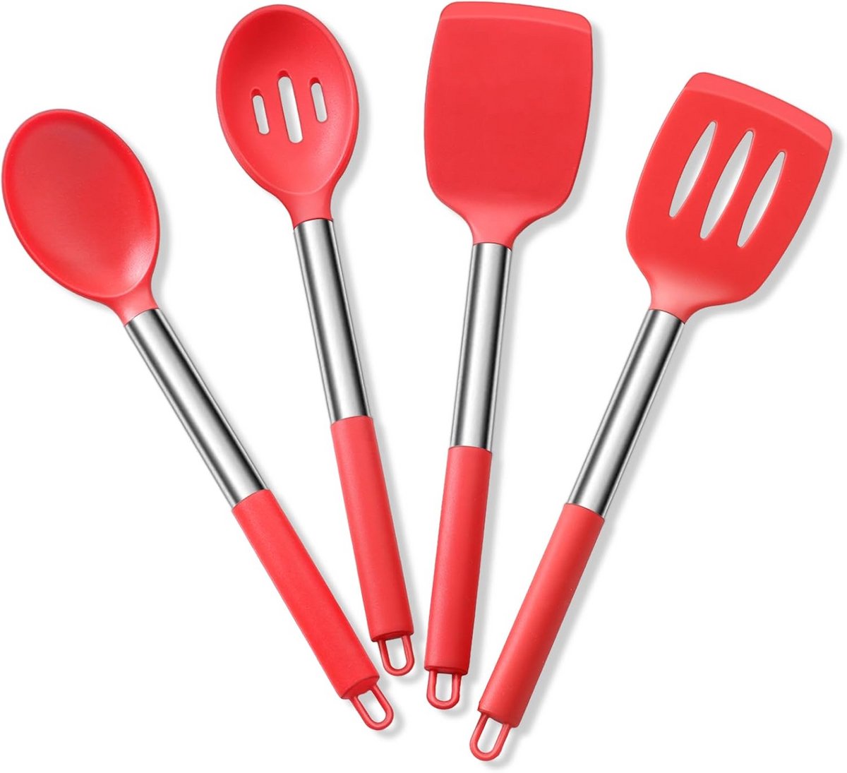 Kookgerei Set van 4 - Siliconen Hittebestendig Keukengerei voor Non-stick Koken
