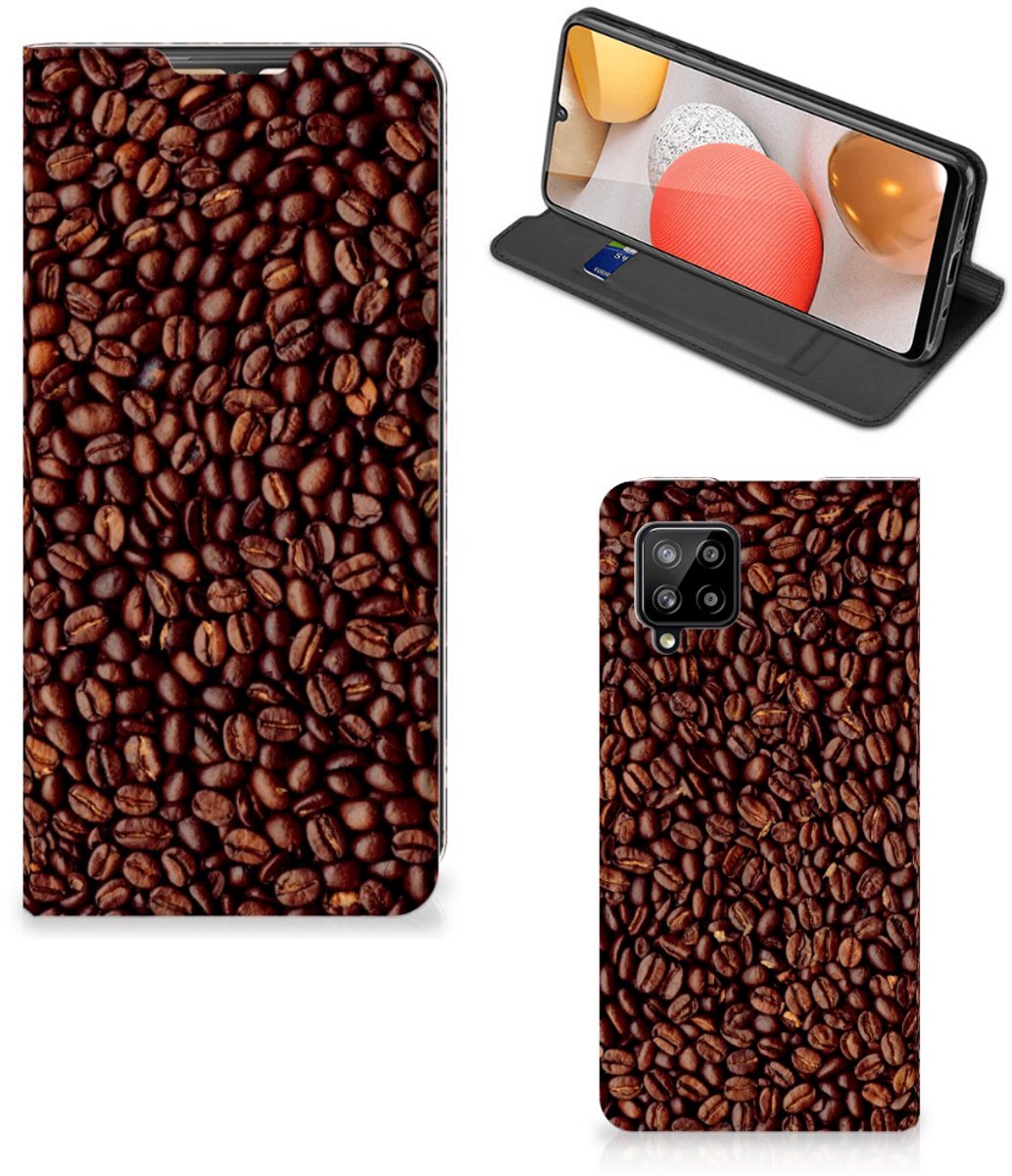 Samsung Galaxy A42 Flip Style Cover Koffiebonen