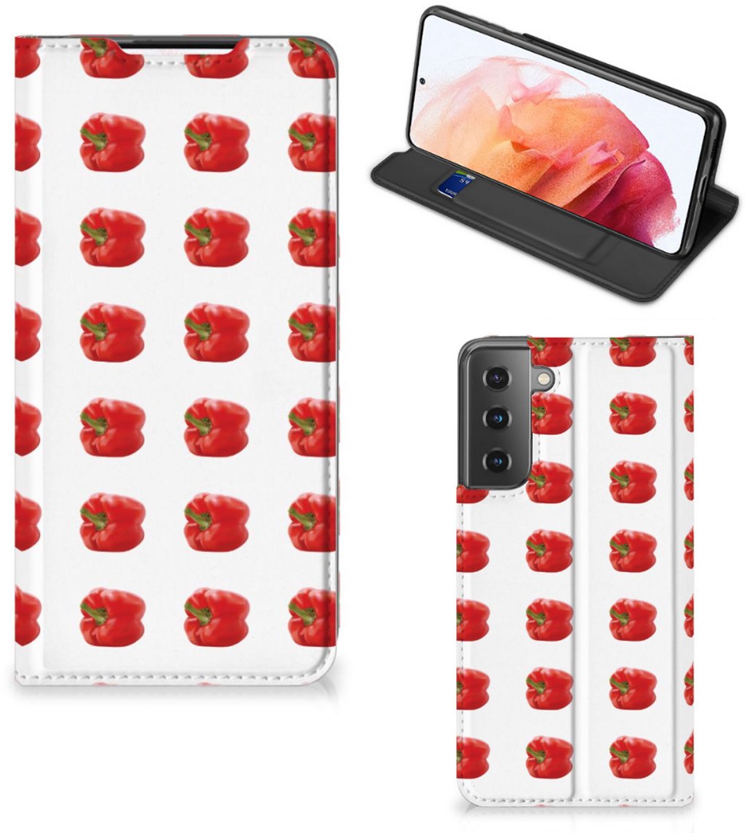 Samsung Galaxy S21 Flip Style Cover Paprika Red