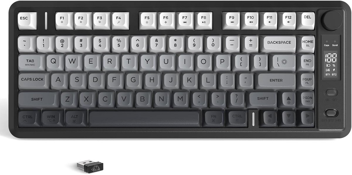 Wireless Keyboard - Bluetooth Toetsenbord - Draadloos - Gaming - Qwerty - USBontvanger