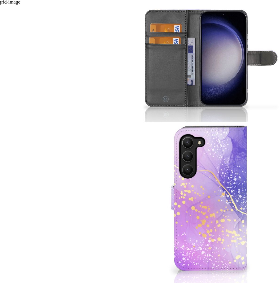 Hoesje voor Samsung Galaxy S23 Plus Watercolor Paars