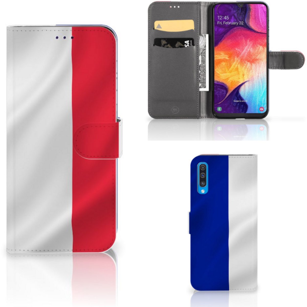 Samsung Galaxy A50 Bookstyle Case Frankrijk