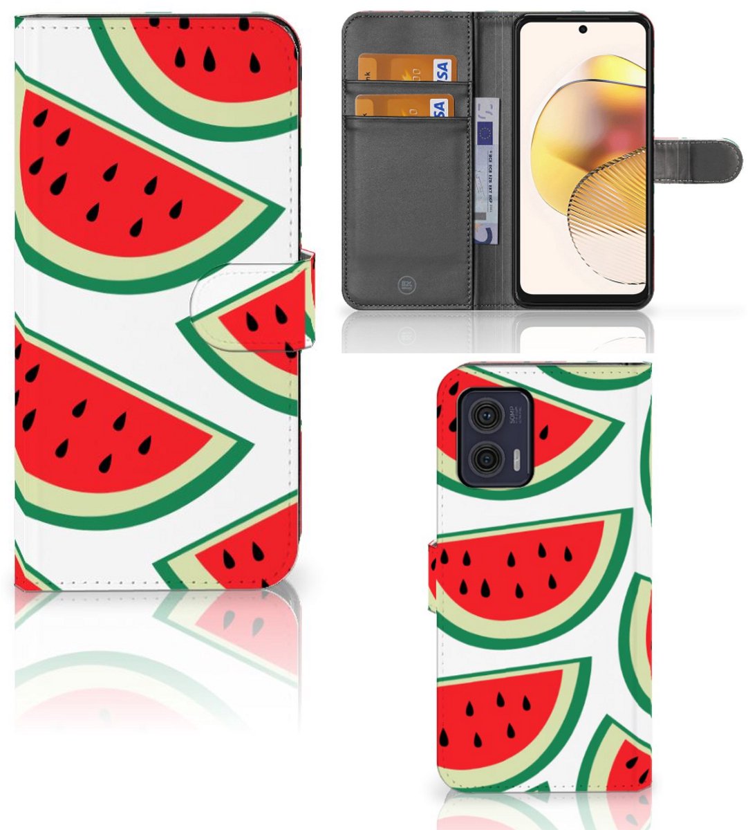 Motorola Moto G73 Book Cover Watermelons