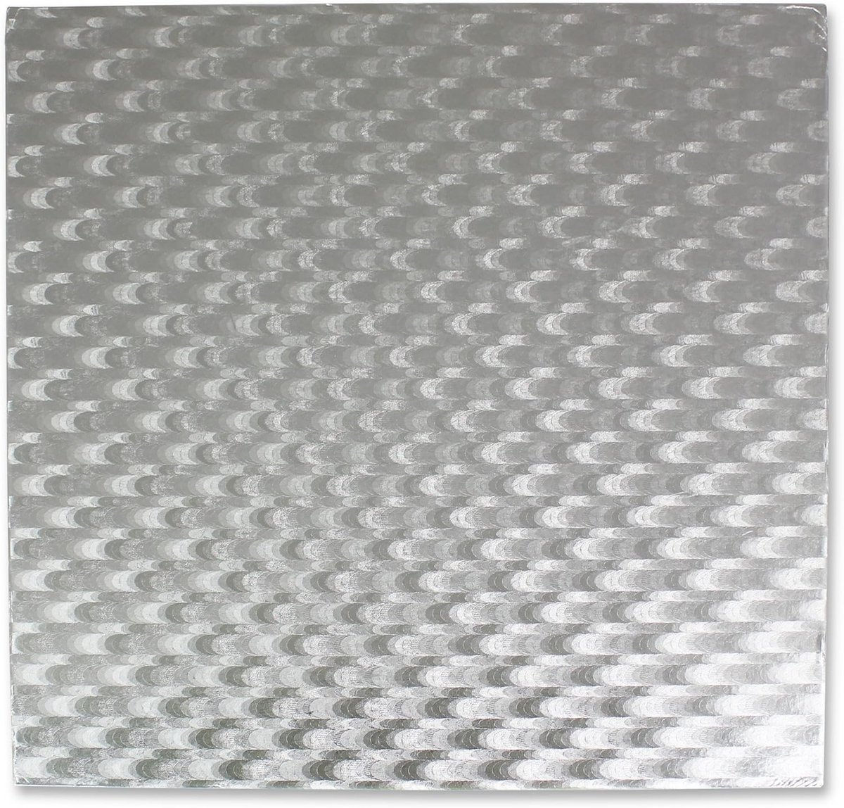 Taartbord vierkant 30 cm - 11 mm dik - Zilverkleurig