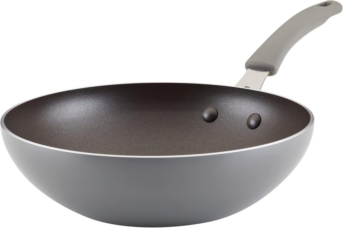 Nonstick Roerbakpan/Wok 10,5 Inch - Grijs