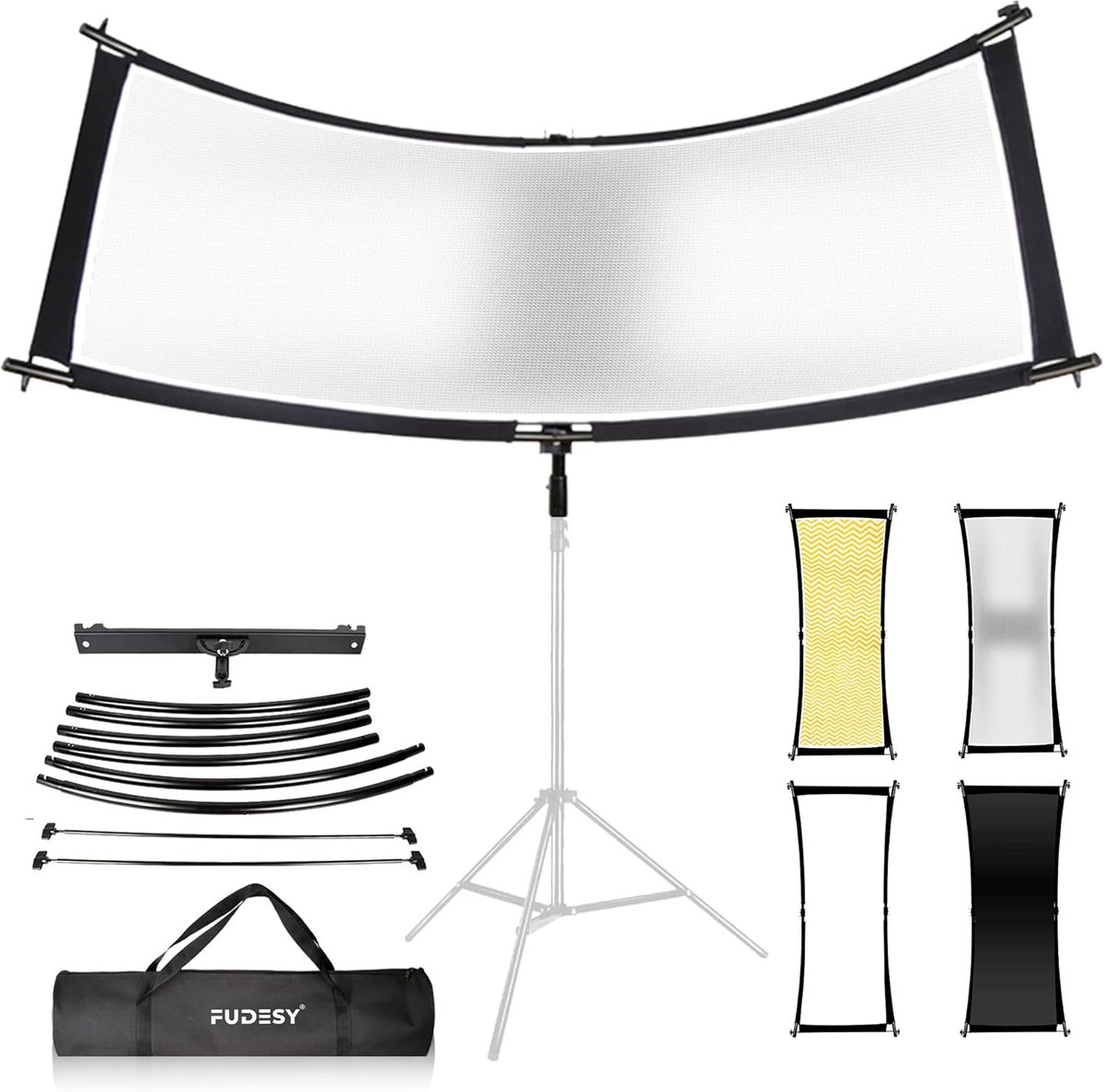 Fotografie Lichtreflector 170 x 60 cm - Draagbare Clamshell Diffuser voor Studio Opnamen