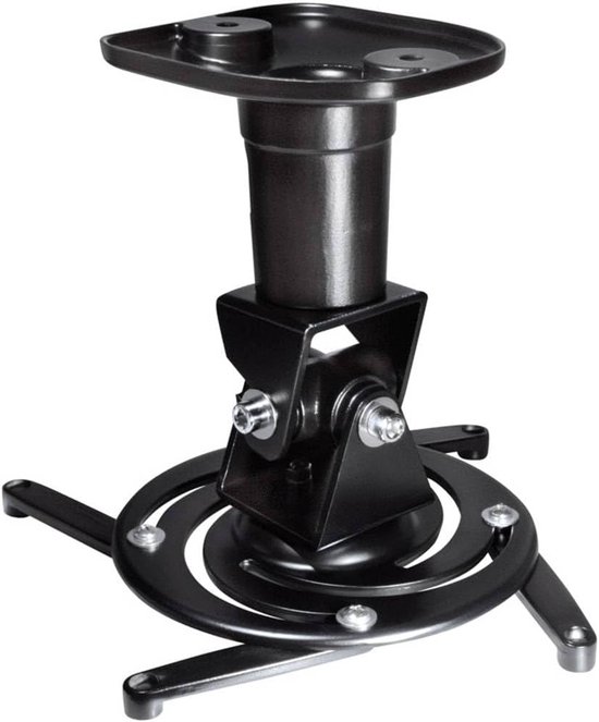 Plafondbeugel beamer 15 kg draagkracht 225 mm afstand verstelbare universele beamerhouder met cardanisch gewricht