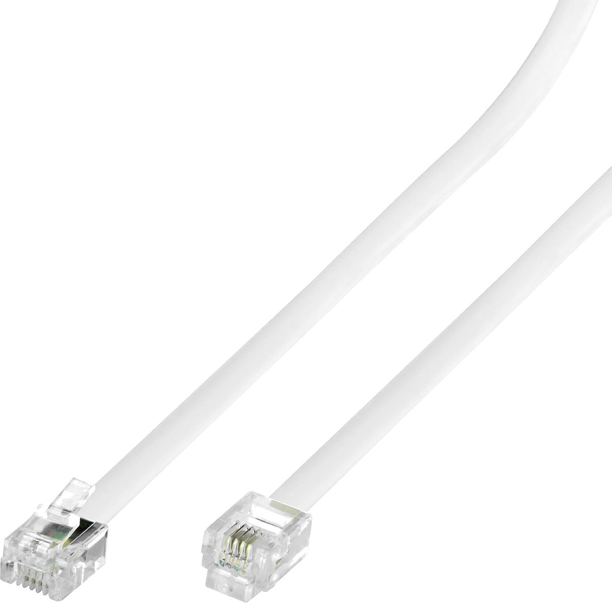 Telefoonverlengkabel RJ11 6P4C - 7 Voet Witte Modulaire Telefoonkabel