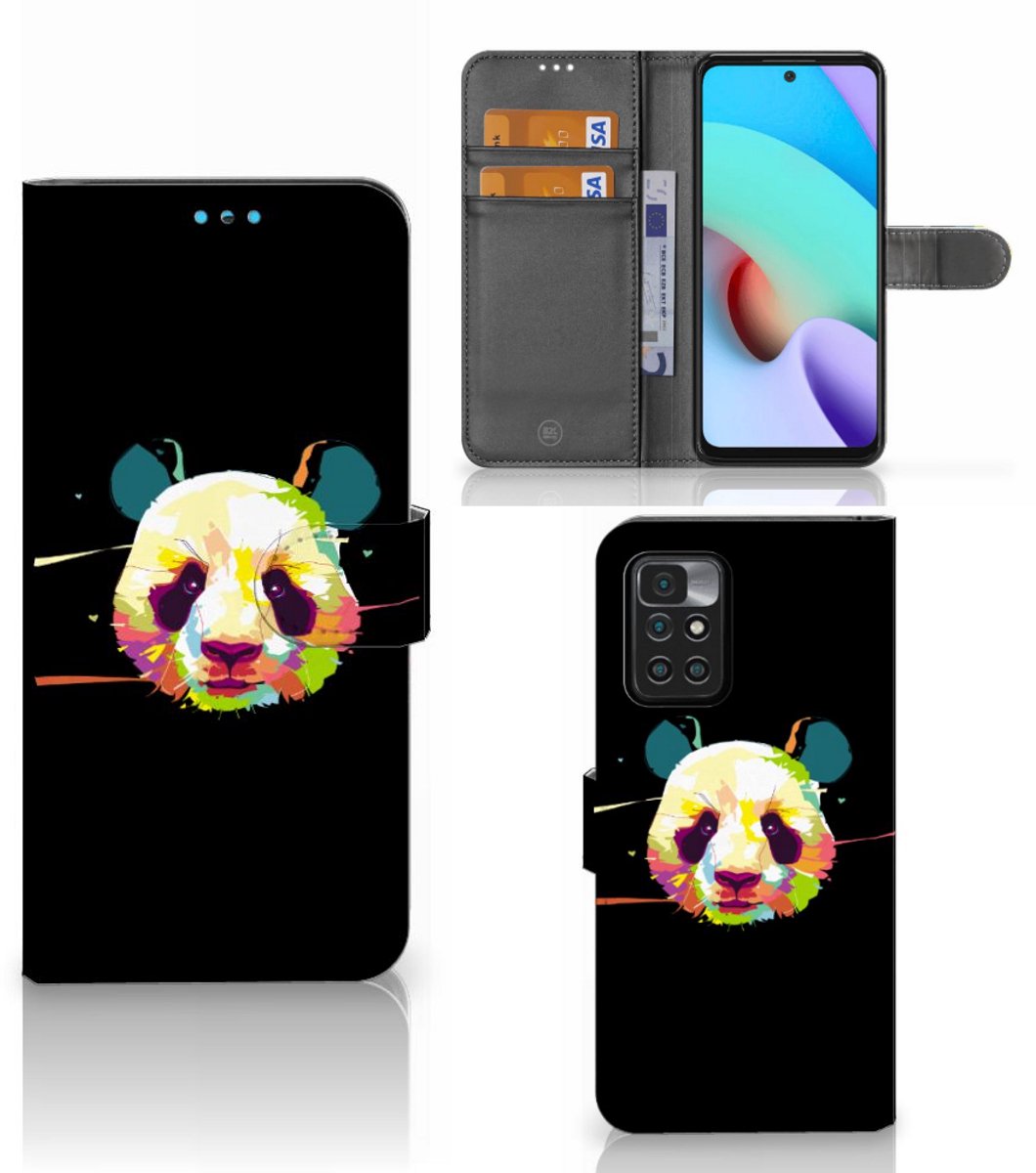 Xiaomi Redmi 10 Leuk Hoesje Panda Color
