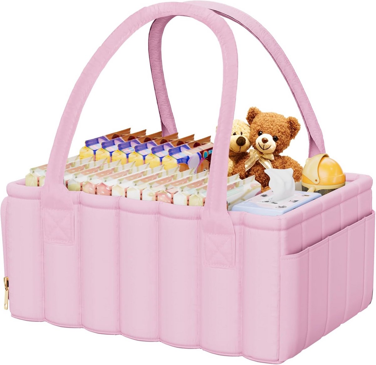 Stijlvolle opbergmand voor babyspullen
