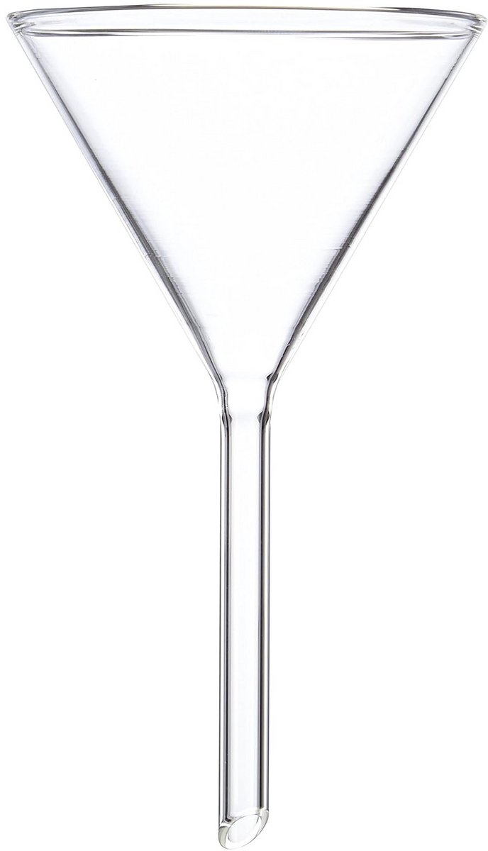 Glazen Trechter 70 mm met Korte Steel