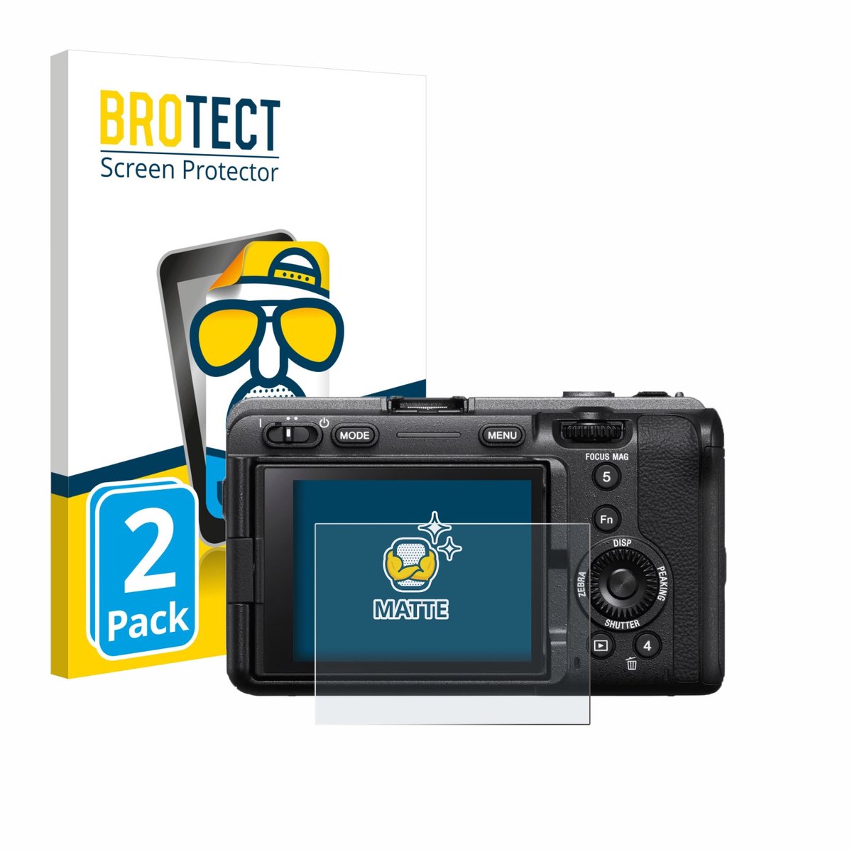 BROTECT - Screenprotector voor Sony FX3A (ILME‑FX3A) - Folie Beschermfolie matte 2 Stuks
