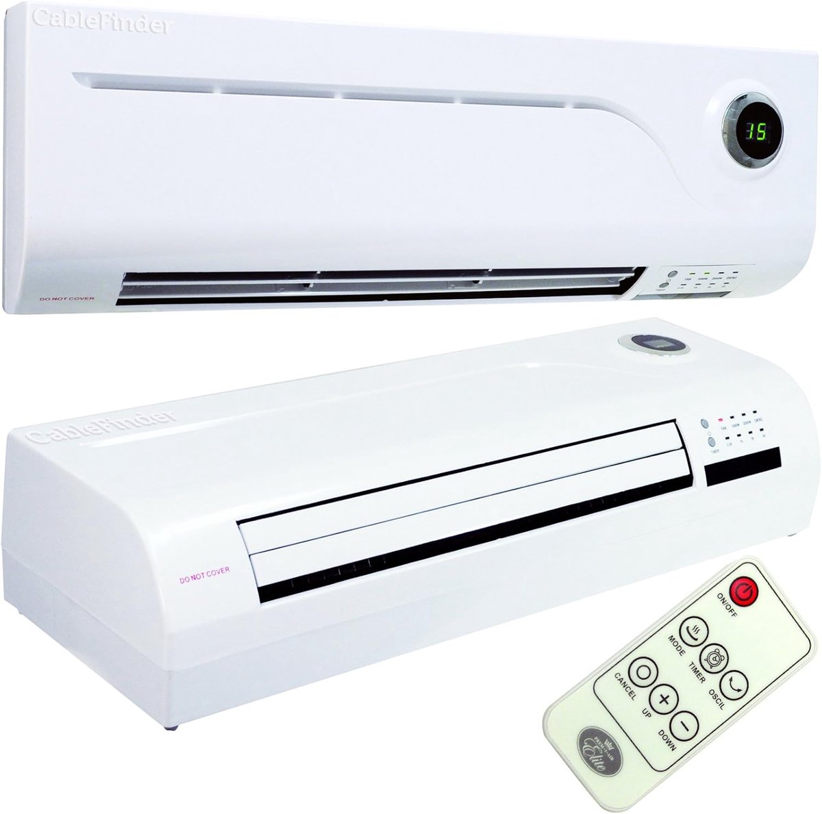 Elektrische Over Deur Ventilatorverwarmer met LED Remote en Timer – 2kW Warm & Koel