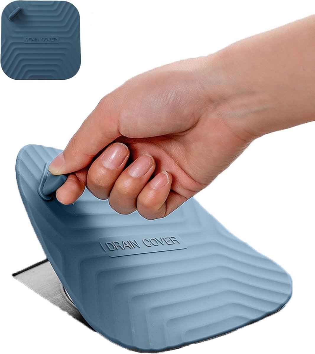 Vierkante Siliconen Douche Afvoer Cover - 15cm Afvoerplug voor Bad en Keuken