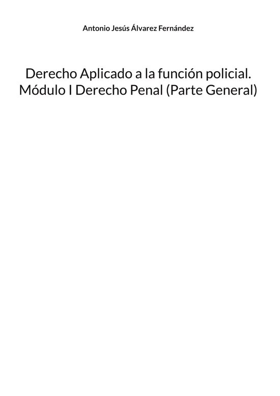Derecho Aplicado a la función policial 1 - Derecho Aplicado ... - cover