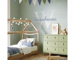 Gepersonaliseerde Naam Muursticker Kinderkamer en Babykamer Decoratie
