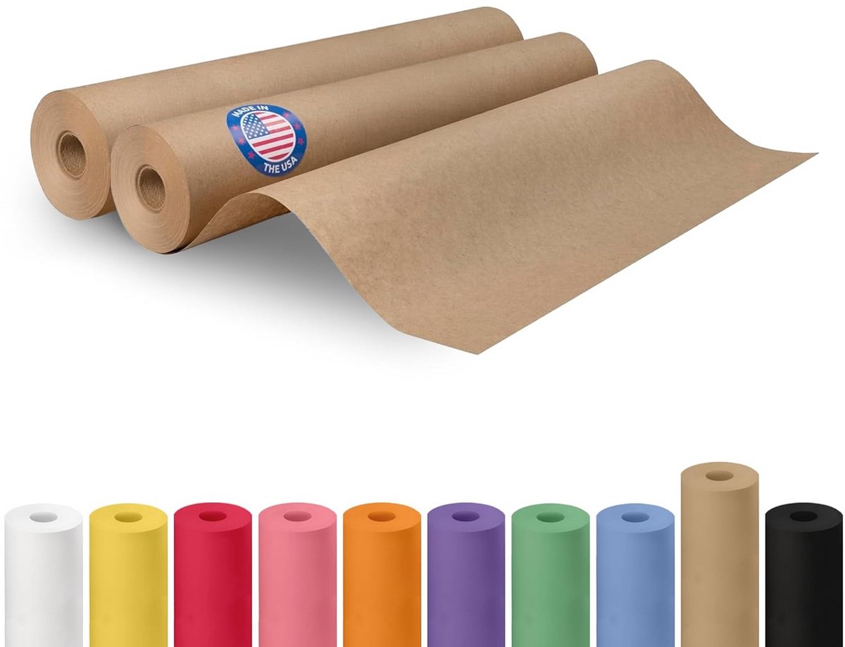 Bruine Kraftpapier Rol - Sterk Inpakpapier voor Cadeaus en Verpakking - 2 Rollen