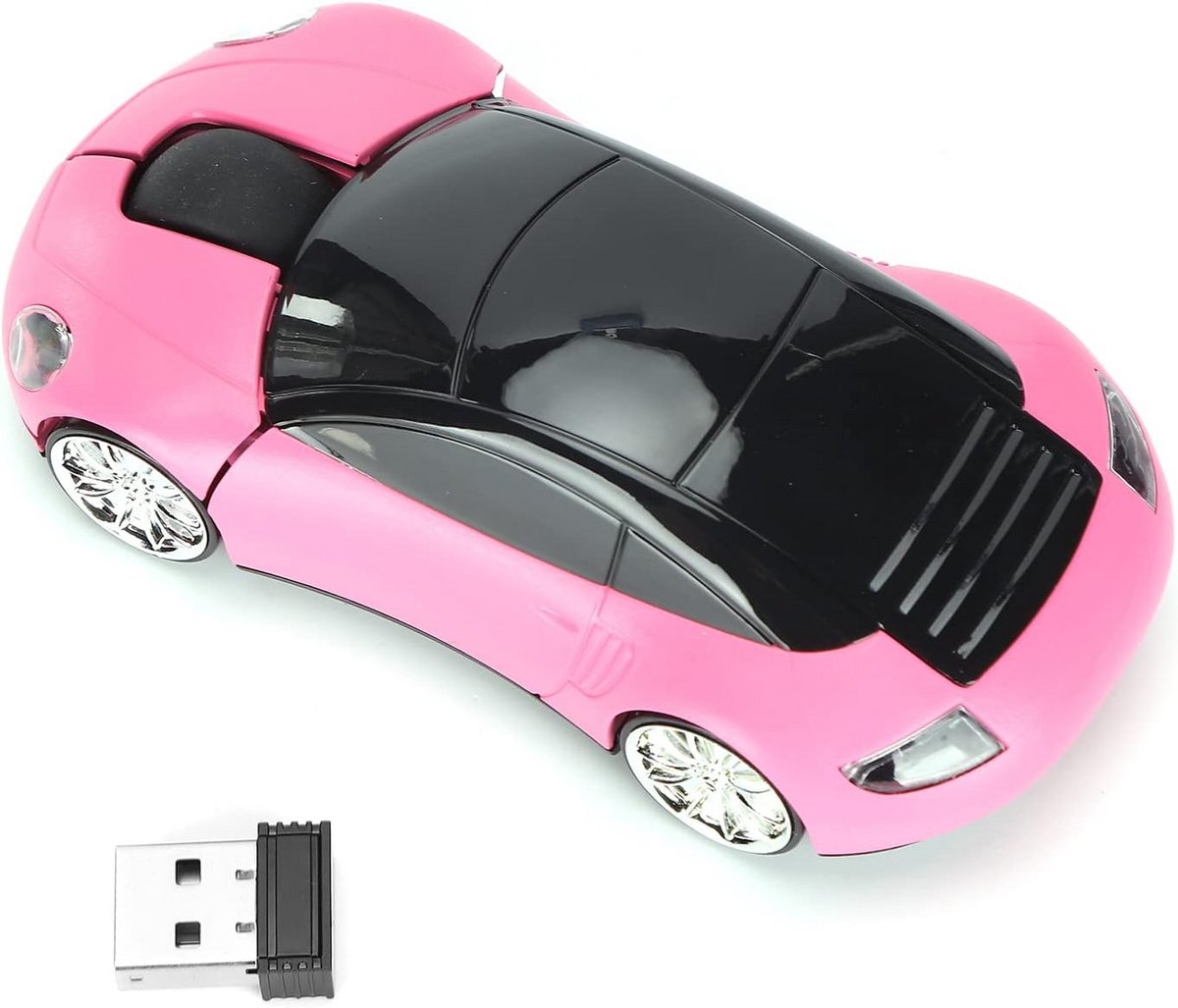 Draadloze Muis Ergonomisch Vormgegeven 2.4G Optische Computer Muis Roze