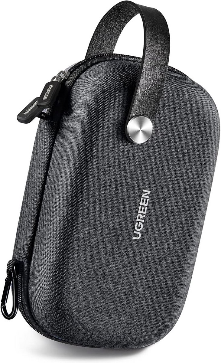 Kabel Organizer Hardcase voor Opladers Kabels en Accessoires - Zwart