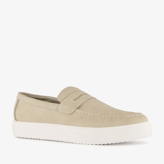 Emilio Salvatini chaussures de ville pour hommes beige - Taille 46 - Extra confort - Memory Foam