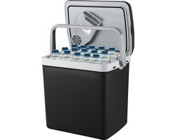 MOA Koelbox Elektrisch 12v 230 volt – 32L – Frigobox – Camping Koelkast – Auto en Camping – Koelen en Verwarmen – Zwart