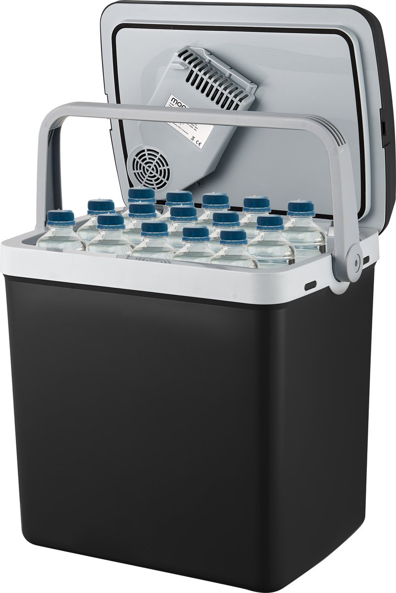 MOA Koelbox Elektrisch 12v 230 volt - 32L - Frigobox - Camping Koelkast - Auto en Camping - Koelen en Verwarmen - Zwart — afbeelding 1
