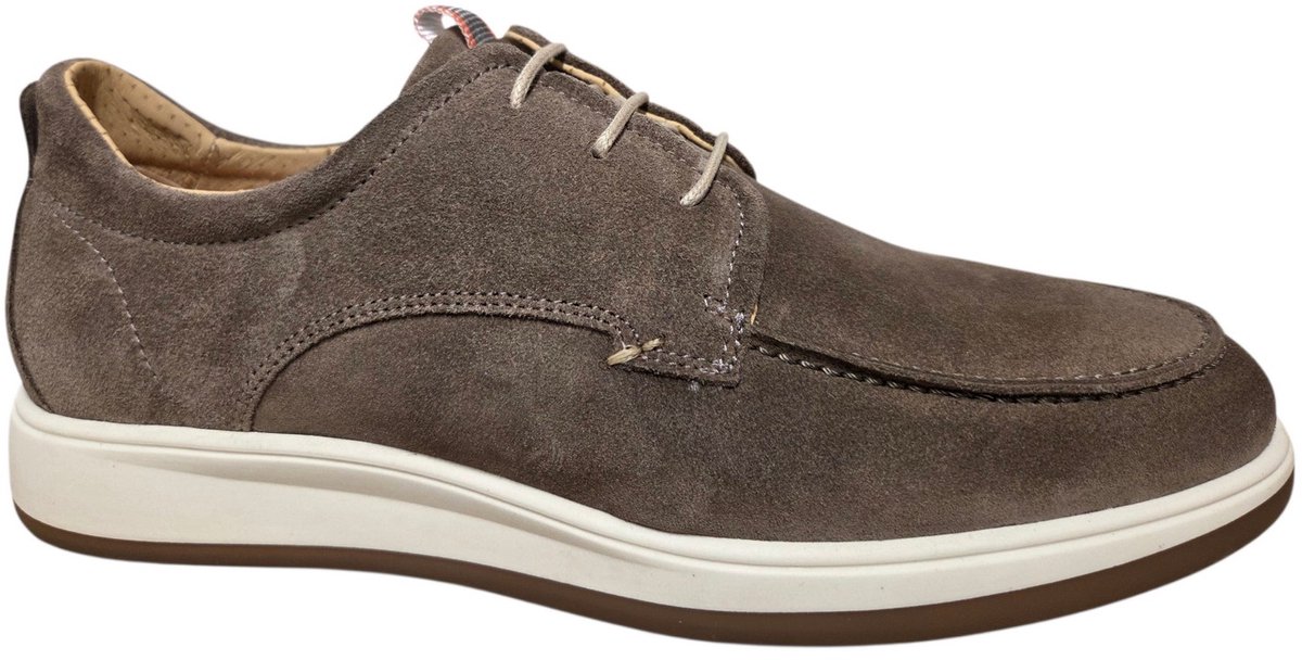 Berkelmans Lydden Veterschoenen Taupe Suede Heren - Taupe - 40