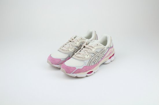 Chaussures pour femmes ASICS Gel-NYC - Unisexe - Crème Minérale Beige Pink - Taille 44,5