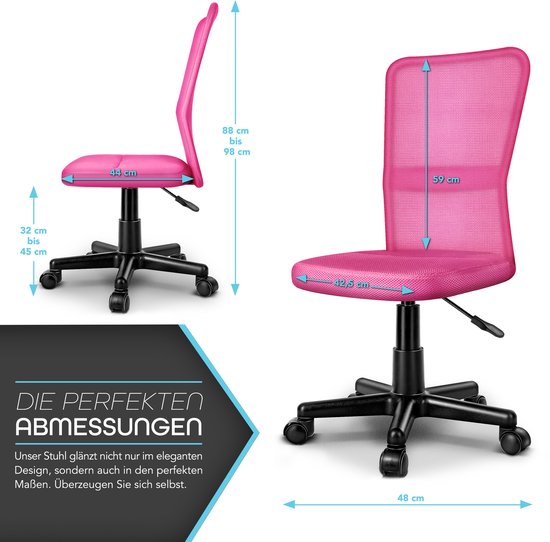 Tresko Kinderbureaustoel - Roze - Tresko - €48,90