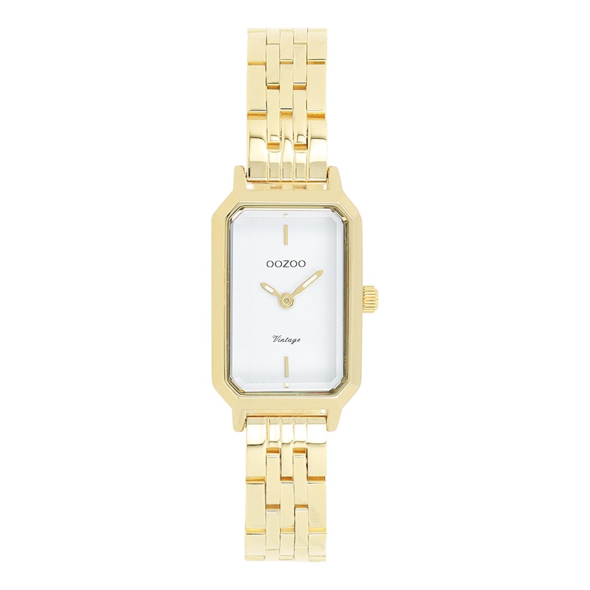 OOZOO Vintage series - Goudkleurige OOZOO horloge met roestvrijstalen armband - C20456