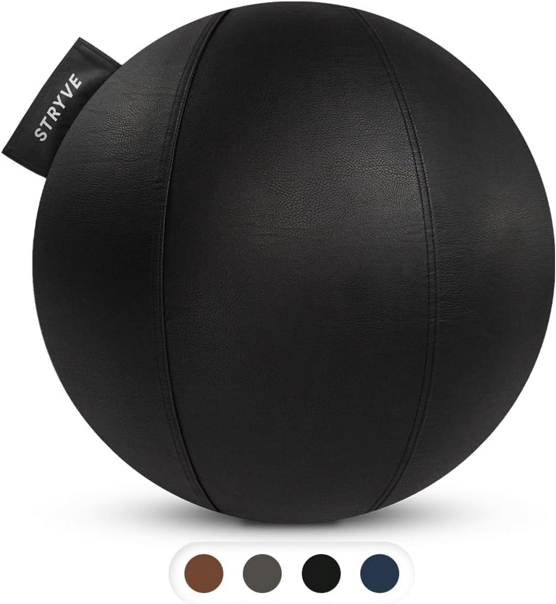 Zwarte Trainingsbal 65 cm - Ergonomische Bal voor Actief Zitten en Fitness