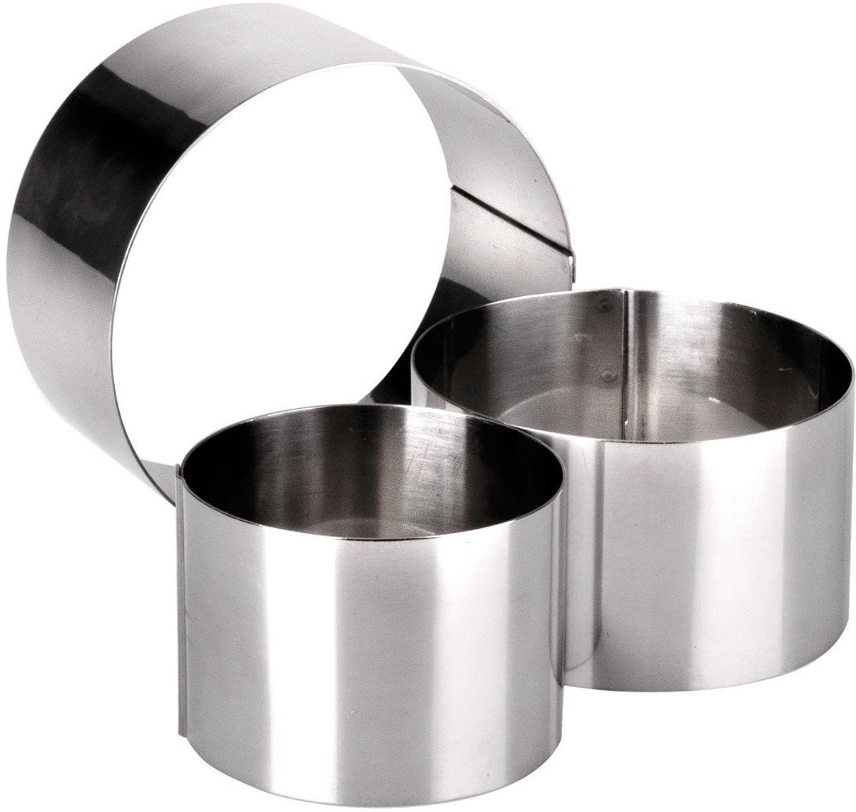 Cookie cutters set - Ronde vormen - Diameter 6, 8, 10 cm