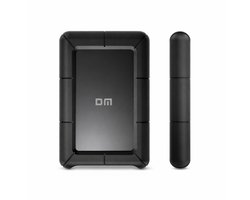 DM Externe harde schijf 1TB USB C - Stootvast - Draagbare HDD - Zwart