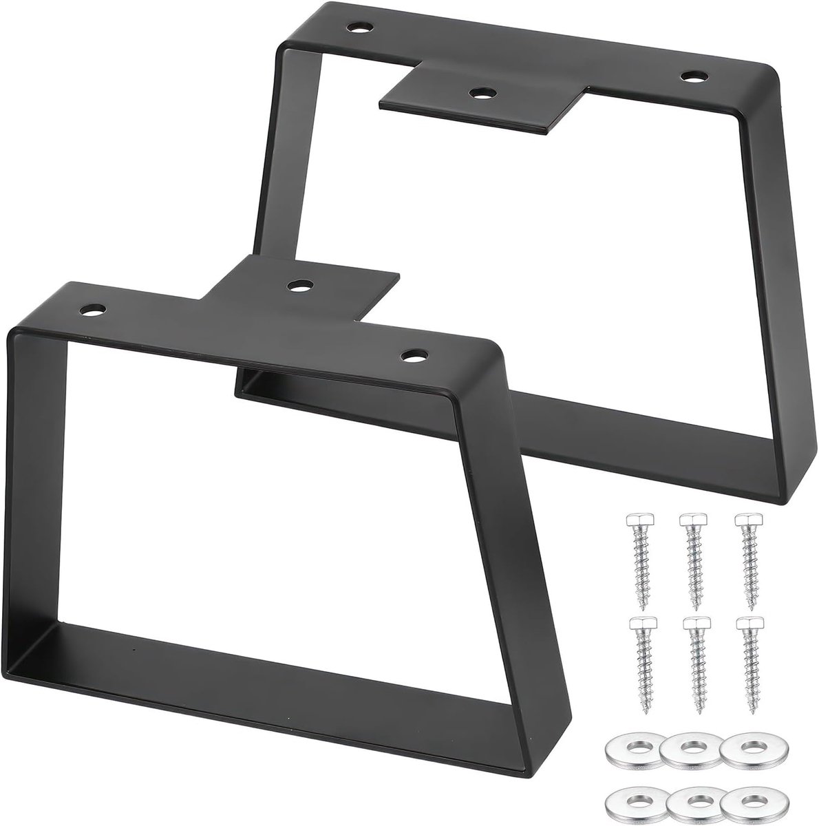 Meubelpoten - bankpoten - stoelpoten - meubelpoten set van 2 - meubelpoten zwart - Tafelpoten van Aluminiumlegering - 6 inch - van Imperatoris