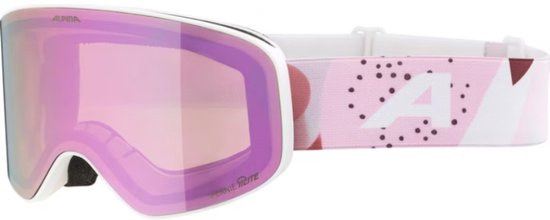 Alpina Fernie Q-Lite Junior Skibril 2025 | Wit-Roze | Categorie 2
