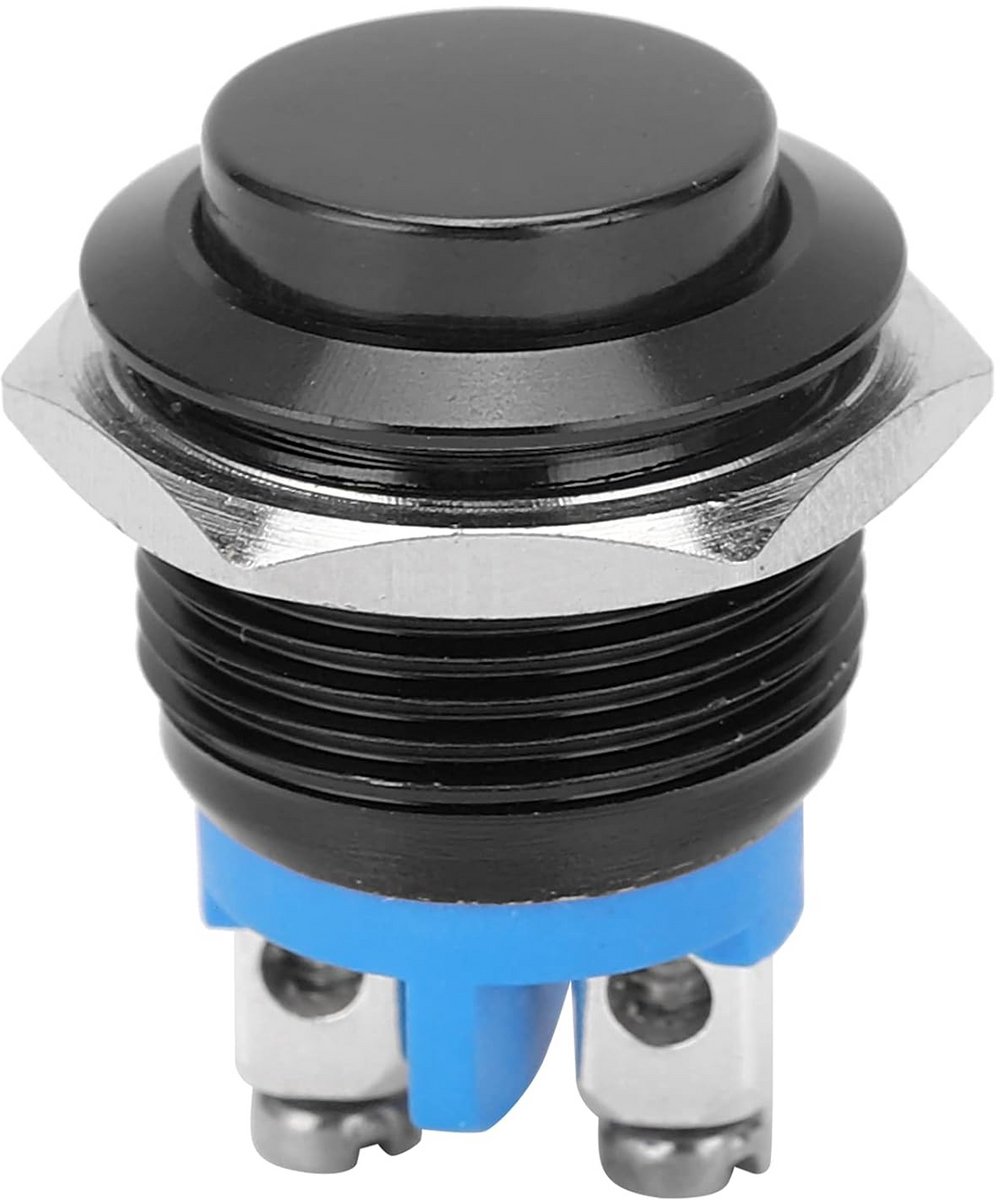 Waterdichte Drukknopschakelaar 16mm Zelfherstellend Roestvrij Staal 220V