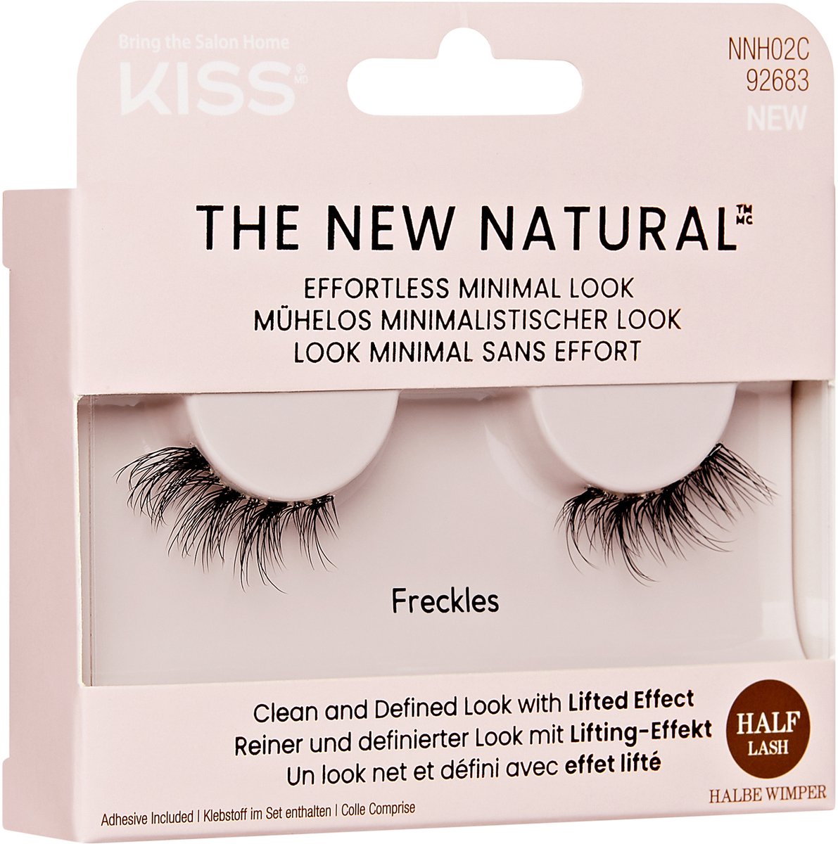 KISS NNH02C - Wimpers met Lifting Effect - Natuurlijk, 1 paar