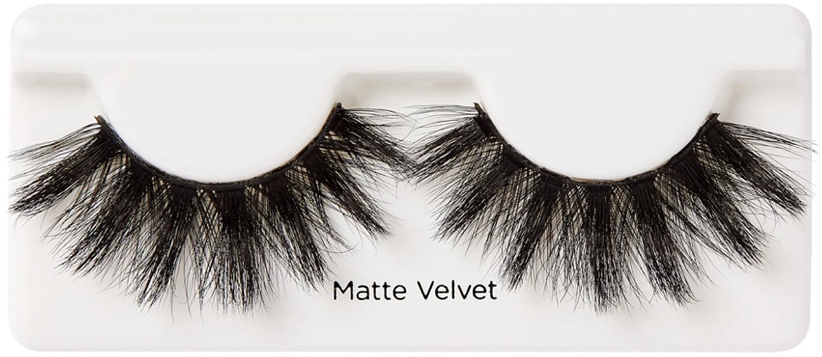 Velvet Kiss Faux Mink Wimpers - Synthetische Wimpers - Matte Zwart, Natuurlijk Uiterlijk