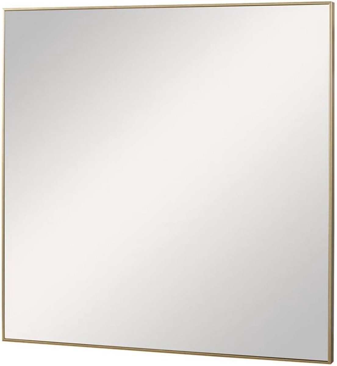 Vierkante Wandspiegel Geborsteld Goud 70 cm - Stijlvol Design