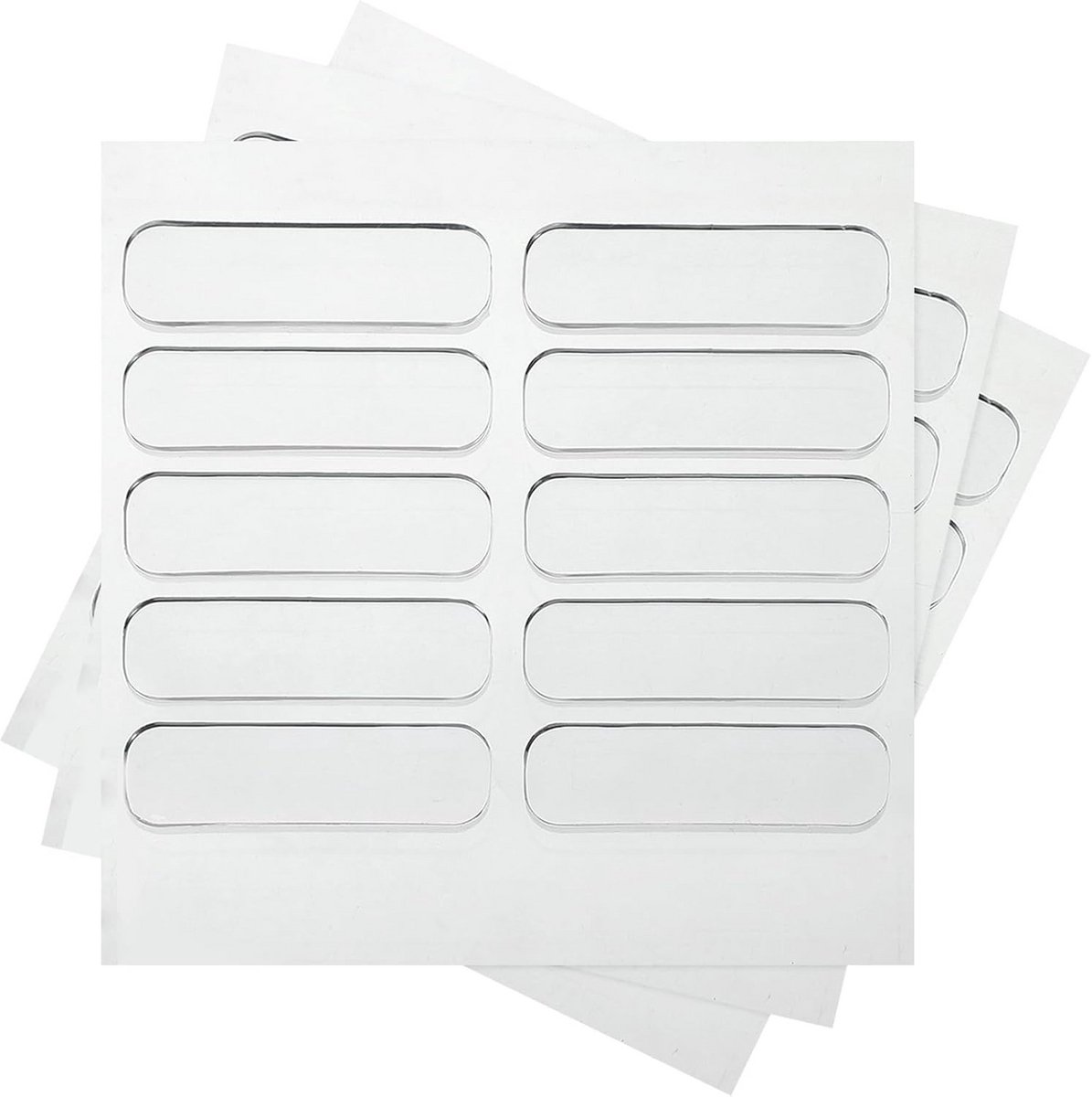 60x Zelfklevende Rubberen Bumperpads Transparant - Stootdempers voor Kastdeuren, Meubels en Laden