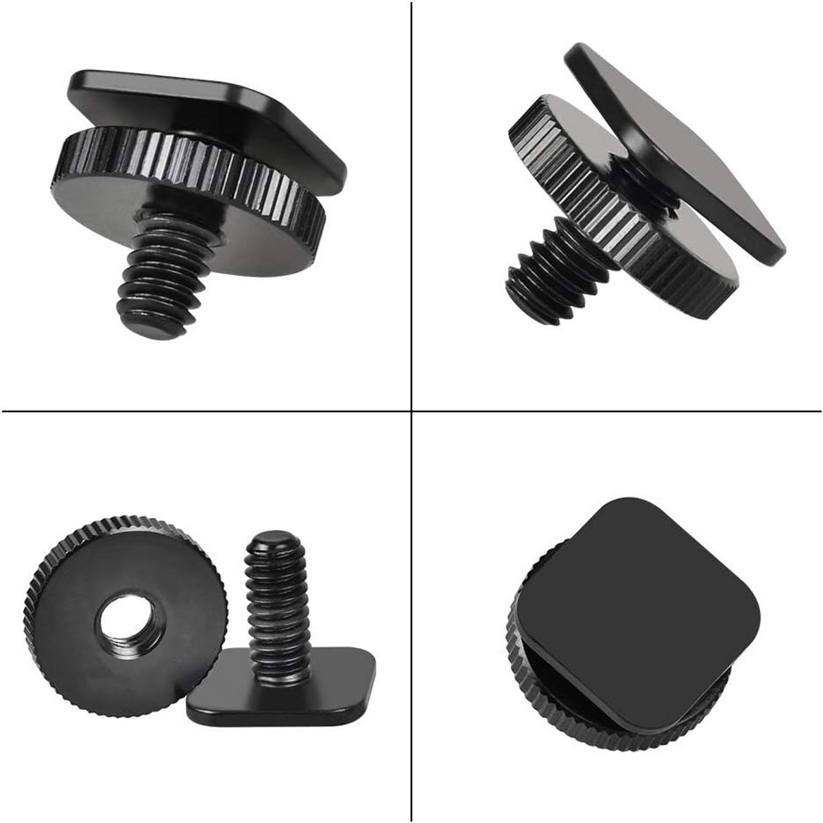 Set van 4 Camera Schroeven met 1/4 Inch Aansluiting voor Flitser en Accessoires