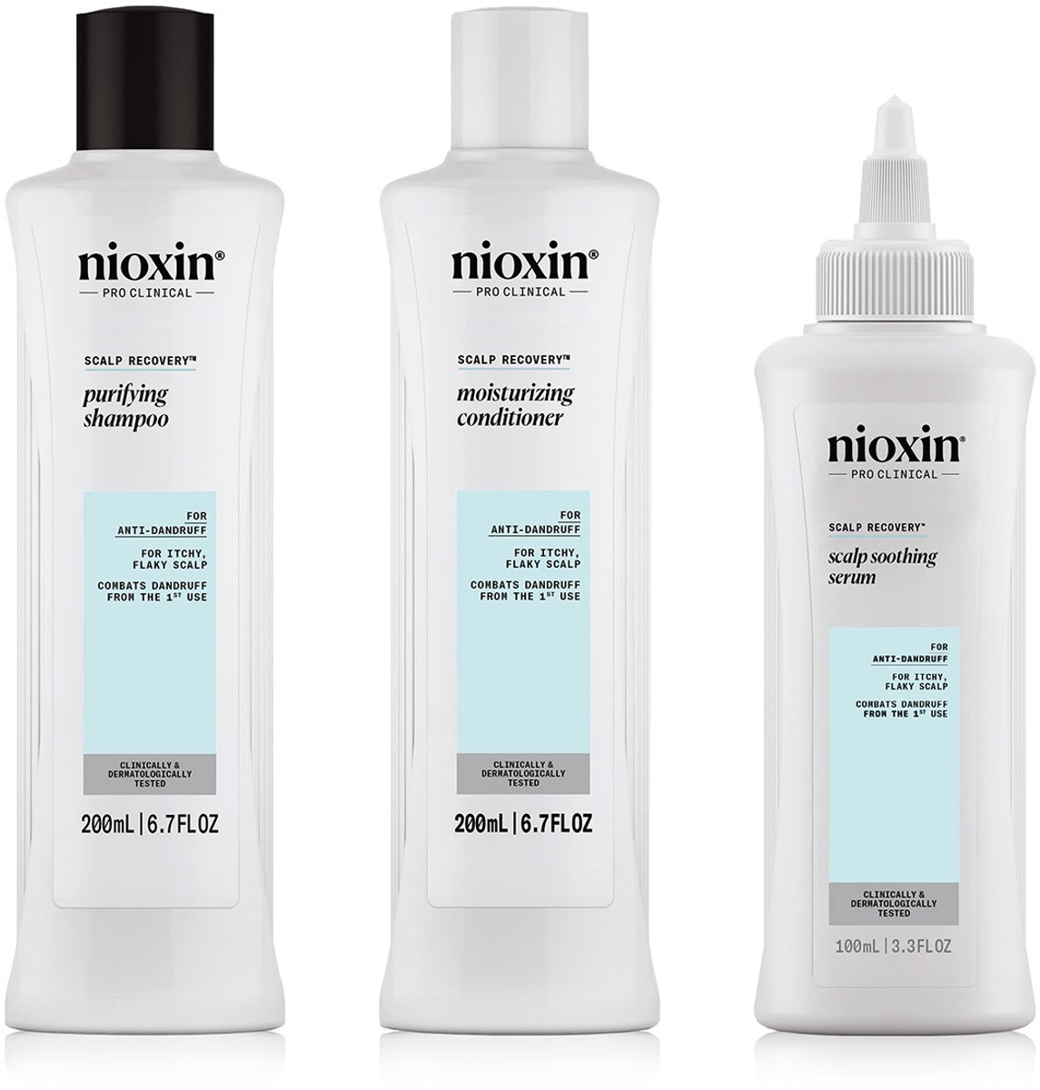 SCALP RECOVERY - Anti-Dandruff Kit - Flaky and Itchy Scalp 3 u