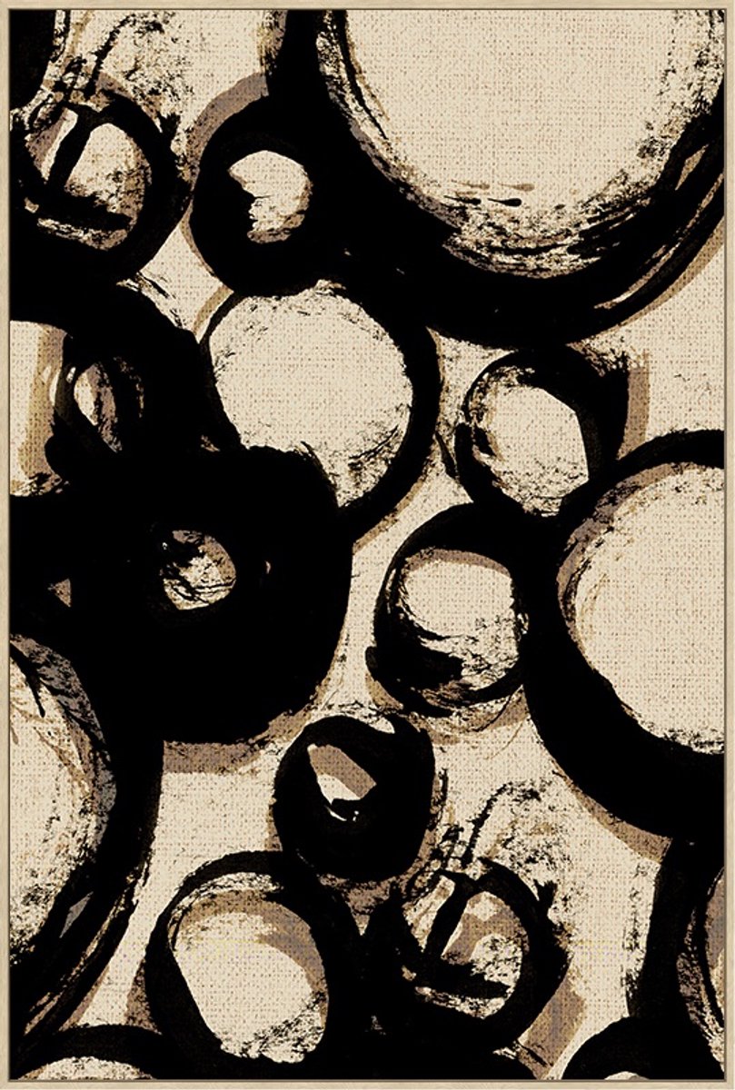 Schilderij cirkels 80x120cm