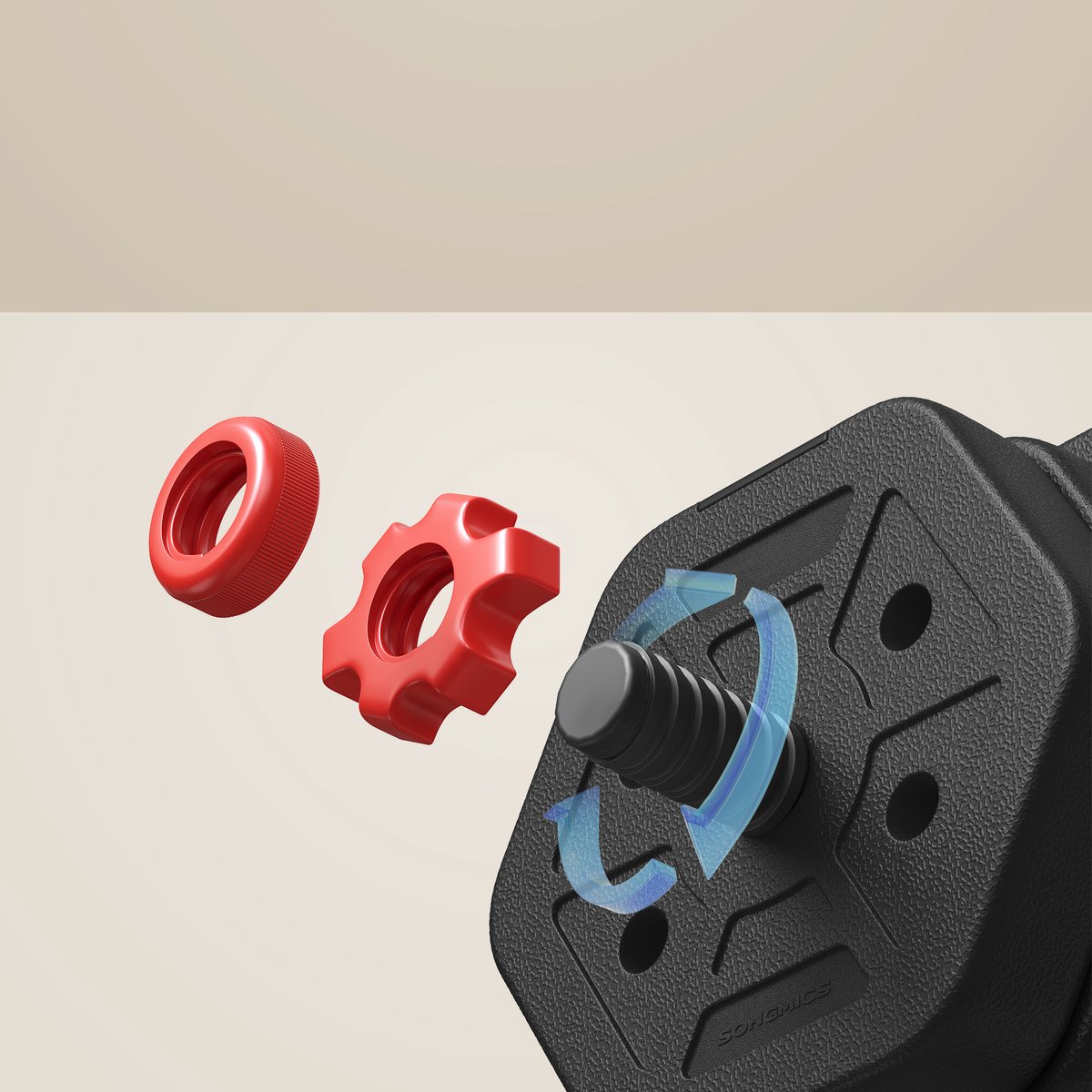 SONGMICS - Dumbells - 30 kg thumbnail 4
