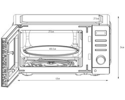 Continental Edison – CEMO20DB – Magnetron – 20 l – 1050 W