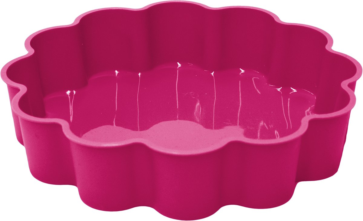 Silicone Bakvorm Hartjestaart – Taartpunten in Hartvorm – 23,9 x 23,9 x 5 cm – Assorti Kleur